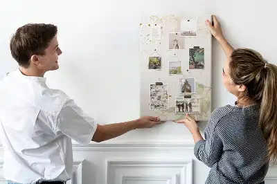 Prikbord van kurk Een exclusief kunstwerk