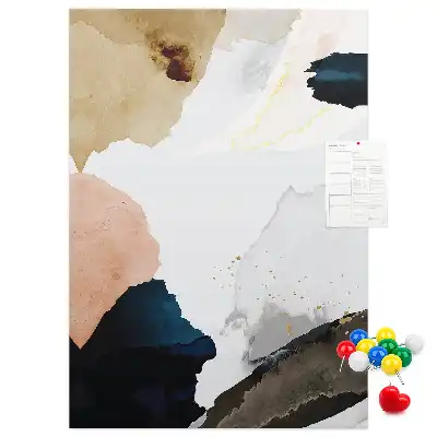 Prikbord Abstracte aquarel