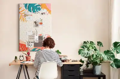 Prikbord van kurk Tropische kusten