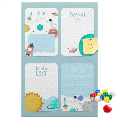 Prikbord Galaxy-thema planner