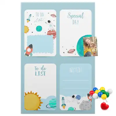 Prikbord Galaxy-thema planner