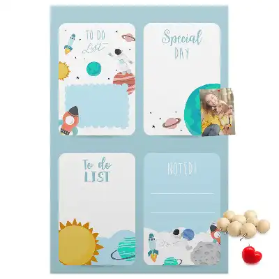 Prikbord Galaxy-thema planner