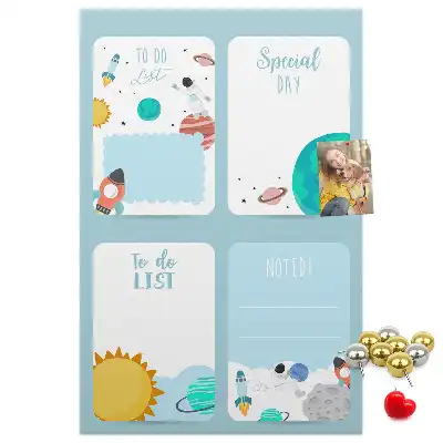 Prikbord Galaxy-thema planner