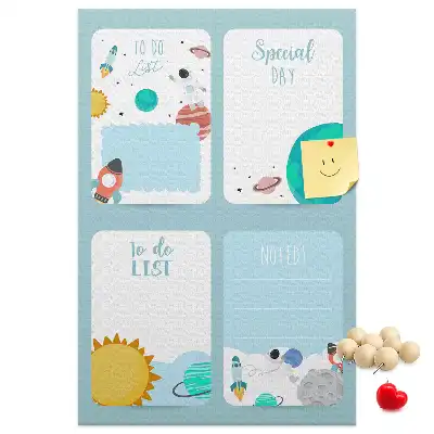 Prikbord Galaxy-thema planner