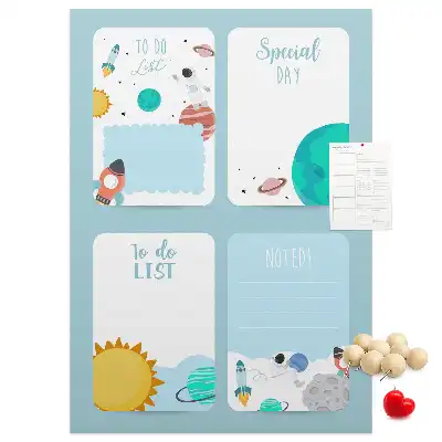 Prikbord Galaxy-thema planner