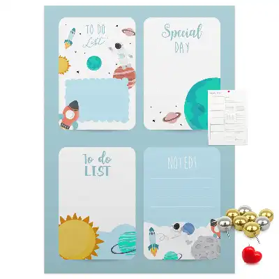 Prikbord Galaxy-thema planner