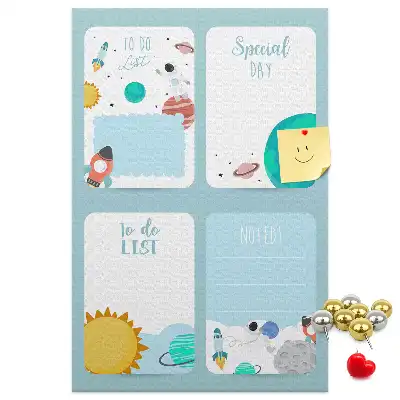 Prikbord Galaxy-thema planner