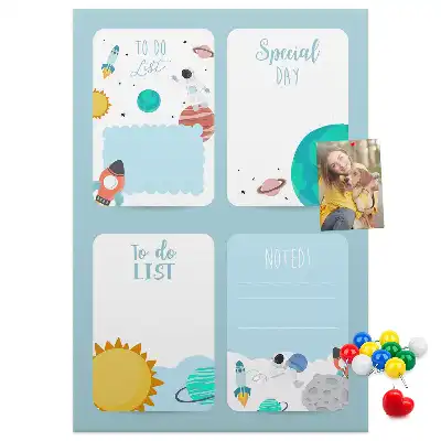 Prikbord Galaxy-thema planner