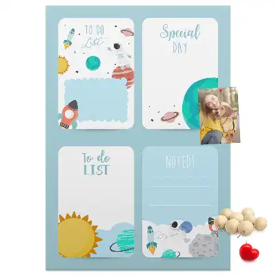 Prikbord Galaxy-thema planner