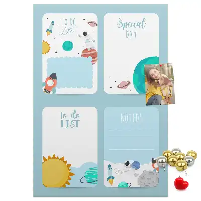 Prikbord Galaxy-thema planner