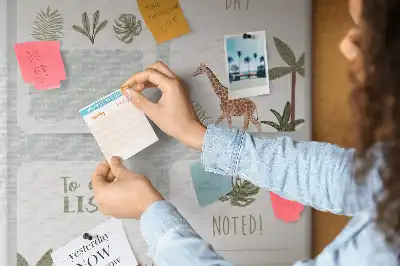 Prikbord van kurk To-dolijstplanner