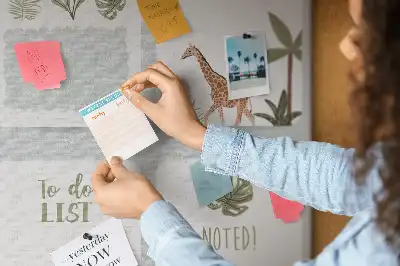 Prikbord van kurk To-dolijstplanner