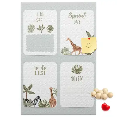 Prikbord van kurk To-dolijstplanner
