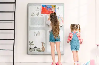 Prikbord van kurk To-dolijstplanner