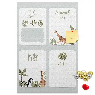 Prikbord van kurk To-dolijstplanner