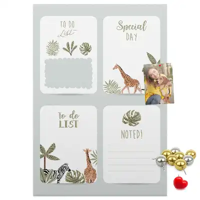 Prikbord van kurk To-dolijstplanner