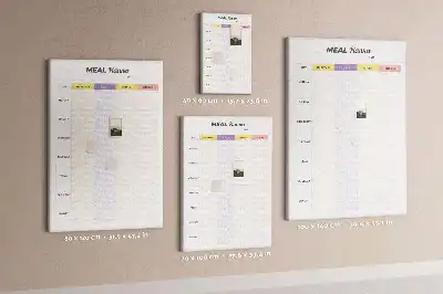Prikbord van kurk Maaltijdplan