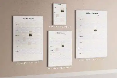 Prikbord van kurk Menuplanning