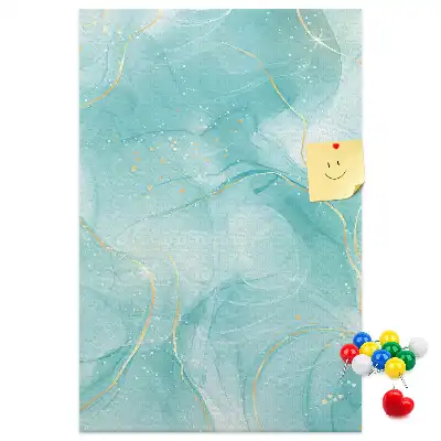 Prikbord van kurk met abstract marmermotief