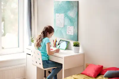 Prikbord van kurk Abstract marmermotief