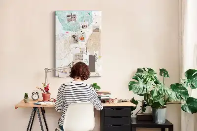 Prikbord Pastelvlekken
