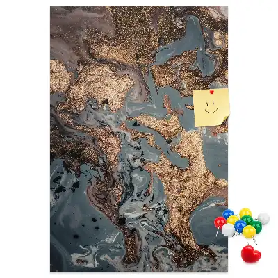 Artistiek marmer prikbord