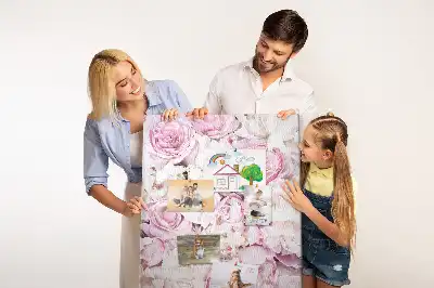 Prikbord van kurk Rozenbloemen