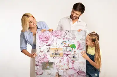 Prikbord van kurk Rozenbloemen
