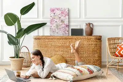Prikbord van kurk Rozenbloemen
