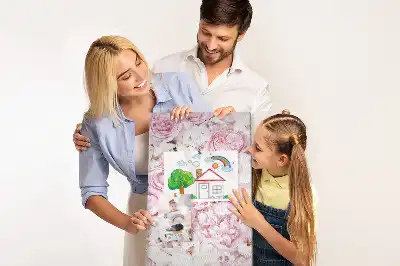 Prikbord van kurk Rozenbloemen