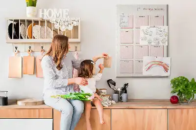 Prikbord van kurk Verjaardagskalender