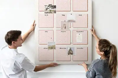 Prikbord van kurk Verjaardagskalender