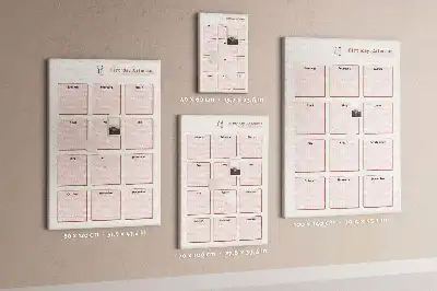 Prikbord van kurk Verjaardagskalender