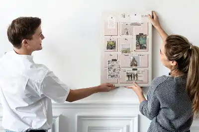 Prikbord van kurk Verjaardagskalender