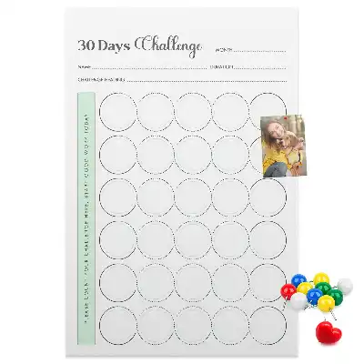 Prikbord van kurk Uitdagingplanner