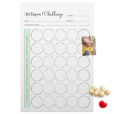 Prikbord van kurk Uitdagingplanner