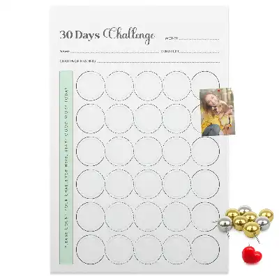Prikbord van kurk Uitdagingplanner