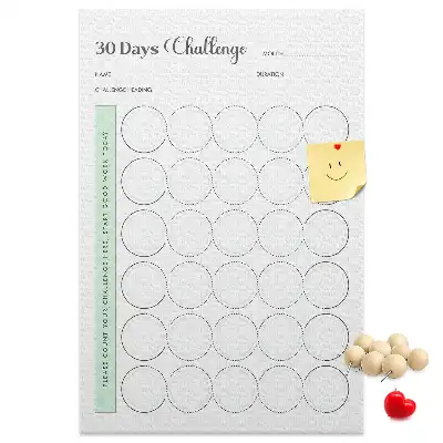 Prikbord van kurk Uitdagingplanner