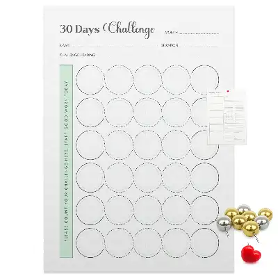 Prikbord van kurk Uitdagingplanner