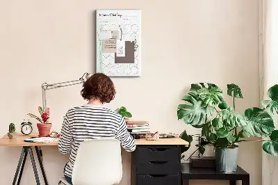 Prikbord van kurk Uitdagingplanner