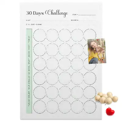 Prikbord van kurk Uitdagingplanner