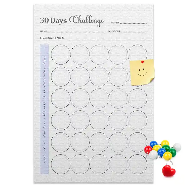 Prikbord 30-dagen uitdaging planner