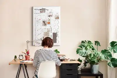 Prikbord van kurk 30-dagenuitdaging