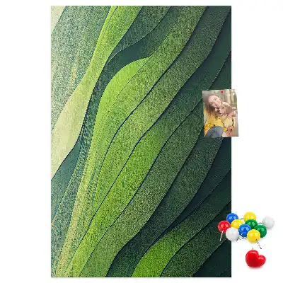Prikbord van kurk Natuurlijke landschapslijnen