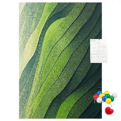 Prikbord van kurk Natuurlijke landschapslijnen