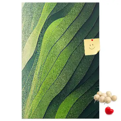 Prikbord van kurk Natuurlijke landschapslijnen