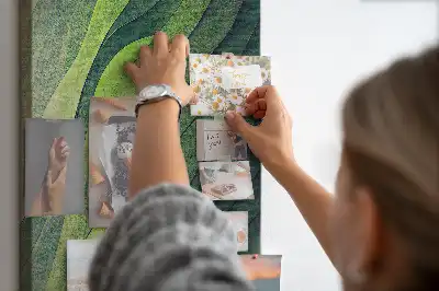 Prikbord van kurk Natuurlijke landschapslijnen