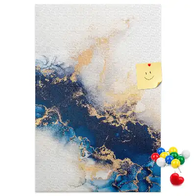 Prikbord met abstracte marmerlook