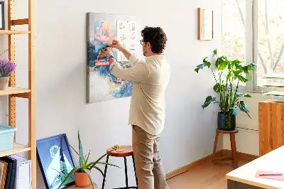 Prikbord Abstractie in marmer