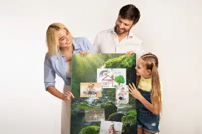 Prikbord van kurk Rotswaterval